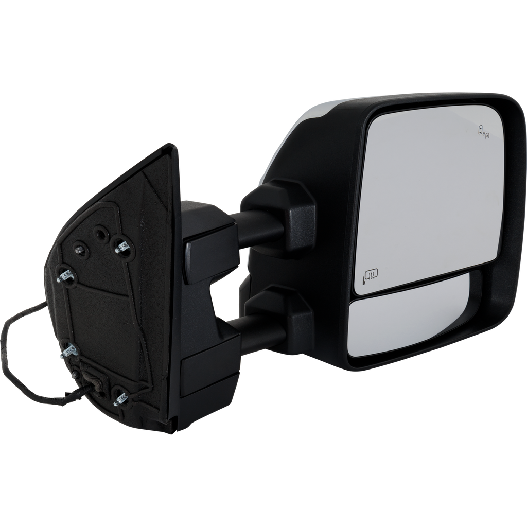 TITAN XD 16-19 TOWING MIRROR RH, Power, Manual Folding and Extending, Heated Upper Glass, Chrome, w/ BSD, Crew Cab, SL Model