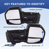 TITAN XD 16-19 TOWING MIRROR RH, Power, Manual Folding and Extending, Heated Upper Glass, Chrome, w/ BSD, Crew Cab, SL Model