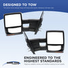 TITAN XD 16-19 TOWING MIRROR RH, Power, Manual Folding and Extending, Heated Upper Glass, Chrome, w/ BSD, Crew Cab, SL Model