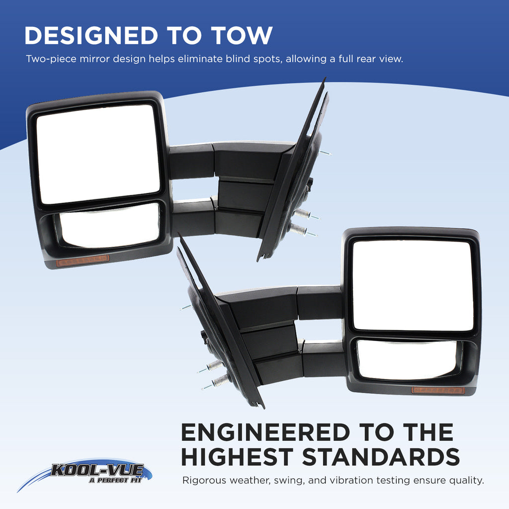 TITAN XD 16-19 TOWING MIRROR RH, Power, Manual Folding and Extending, Heated Upper Glass, Chrome, w/ BSD, Crew Cab, SL Model