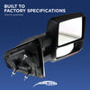 TITAN XD 16-19 TOWING MIRROR RH, Power, Manual Folding and Extending, Heated Upper Glass, Chrome, w/ BSD, Crew Cab, SL Model