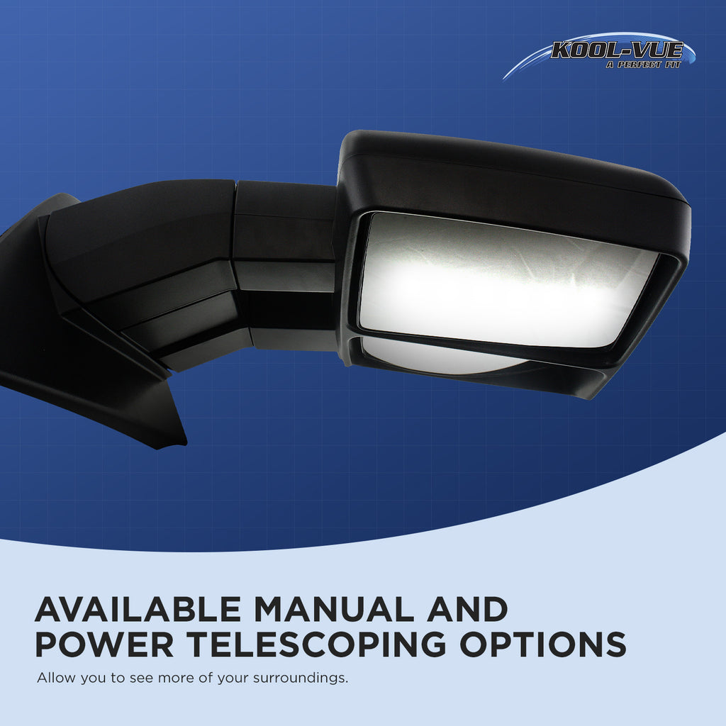 TITAN XD 16-19 TOWING MIRROR RH, Power, Manual Folding and Extending, Heated Upper Glass, Chrome, w/ BSD, Crew Cab, SL Model