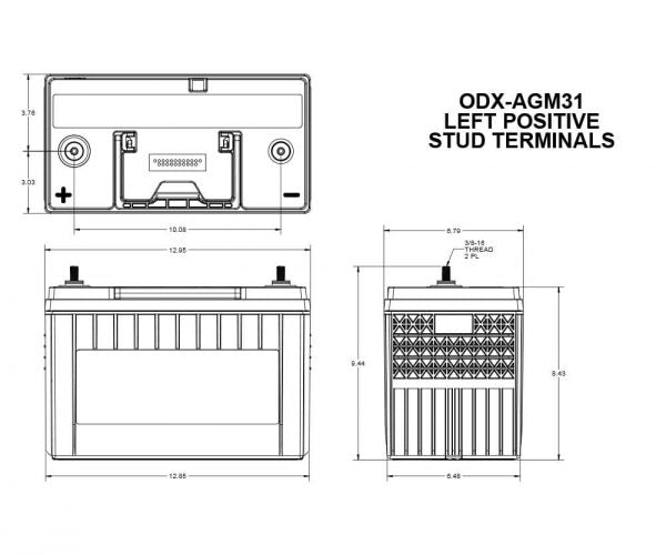 ODX-AGM31 ODYSSEY Extreme Series Battery