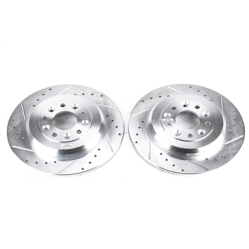 Drilled & Slotted Rotor; Pair