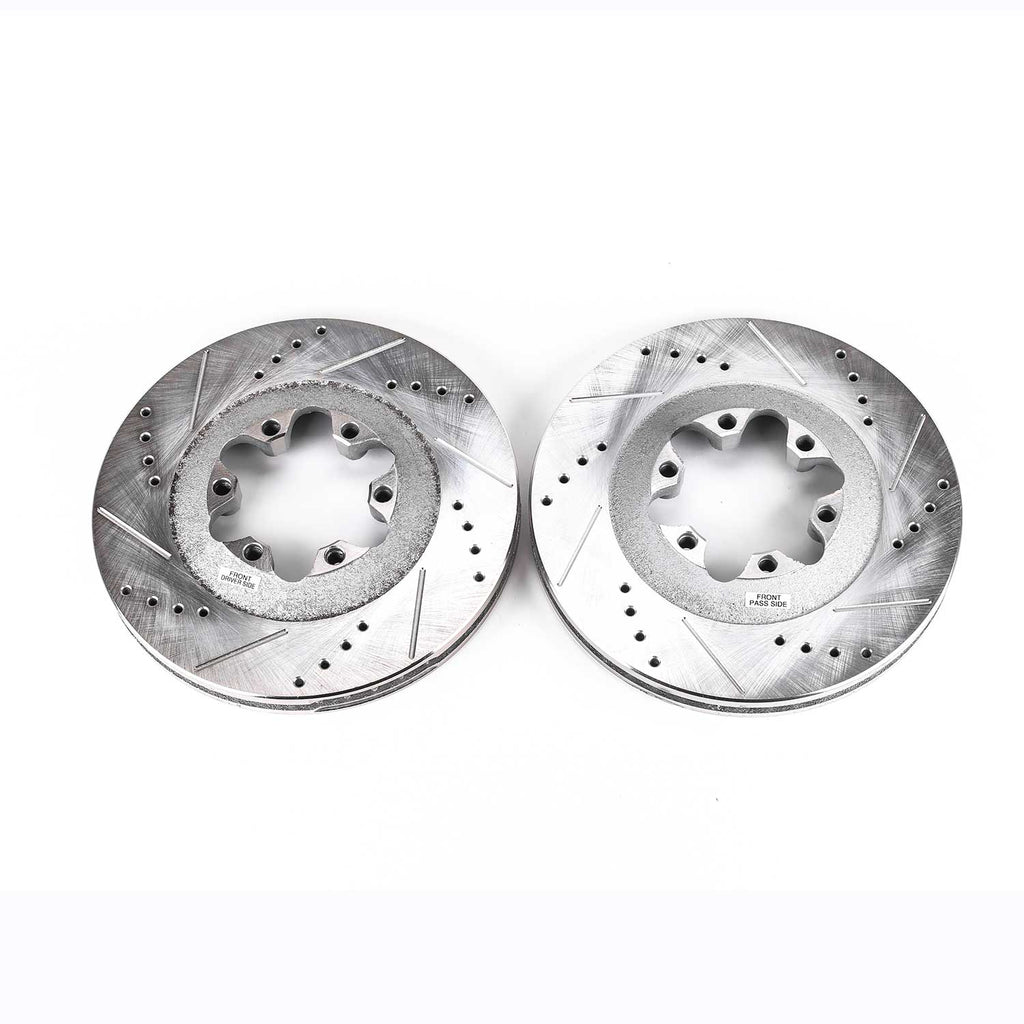 Drilled & Slotted Rotor; Pair