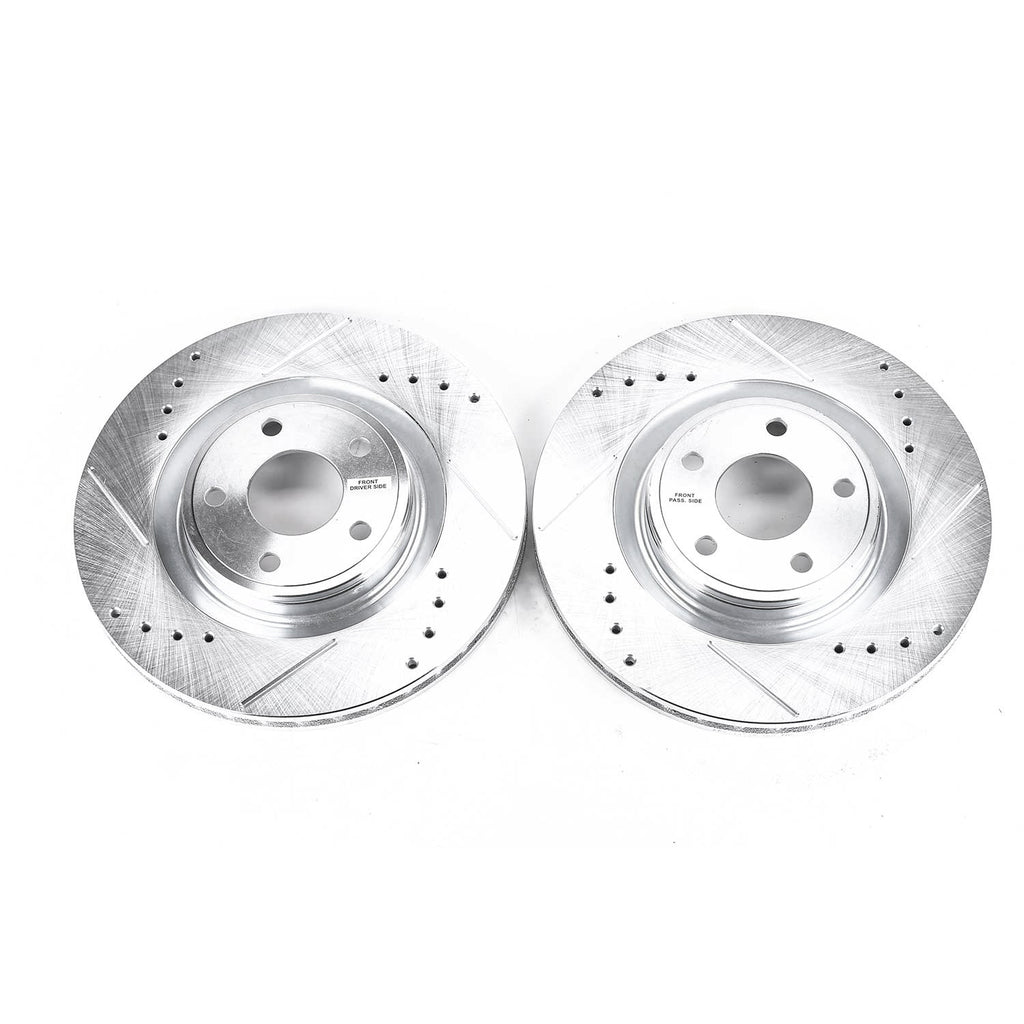 Drilled & Slotted Rotor; Pair