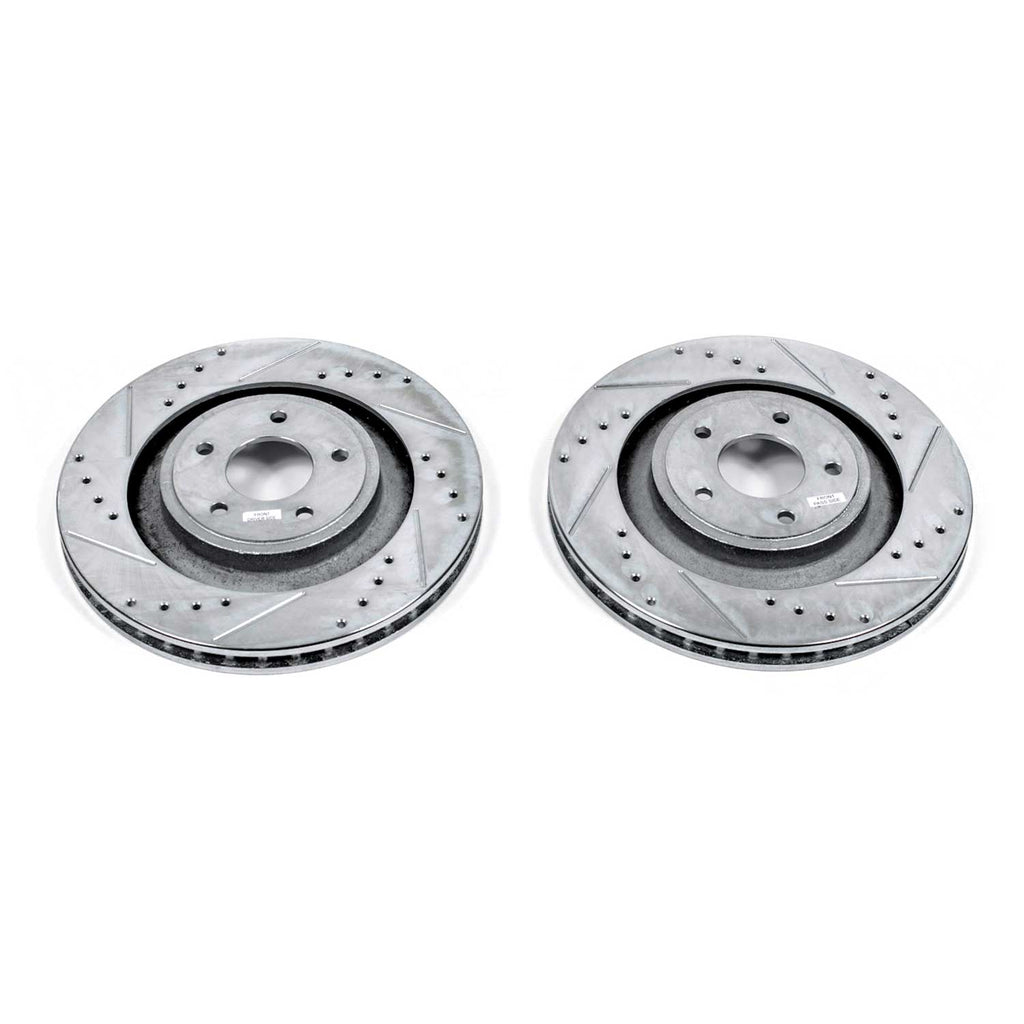 Drilled & Slotted Rotor; Pair