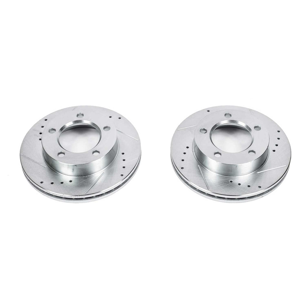 Drilled & Slotted Rotor; Pair