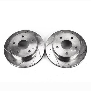 Drilled & Slotted Rotor; Pair