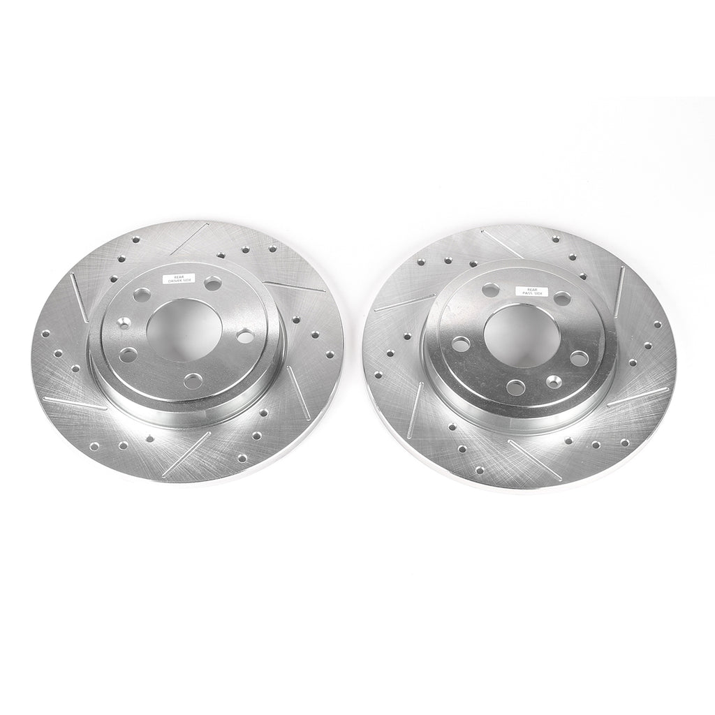 Drilled & Slotted Rotor; Pair