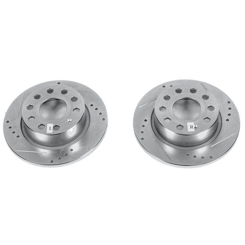 Drilled & Slotted Rotor; Pair