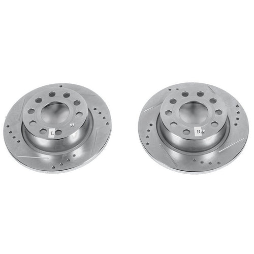 Drilled & Slotted Rotor; Pair