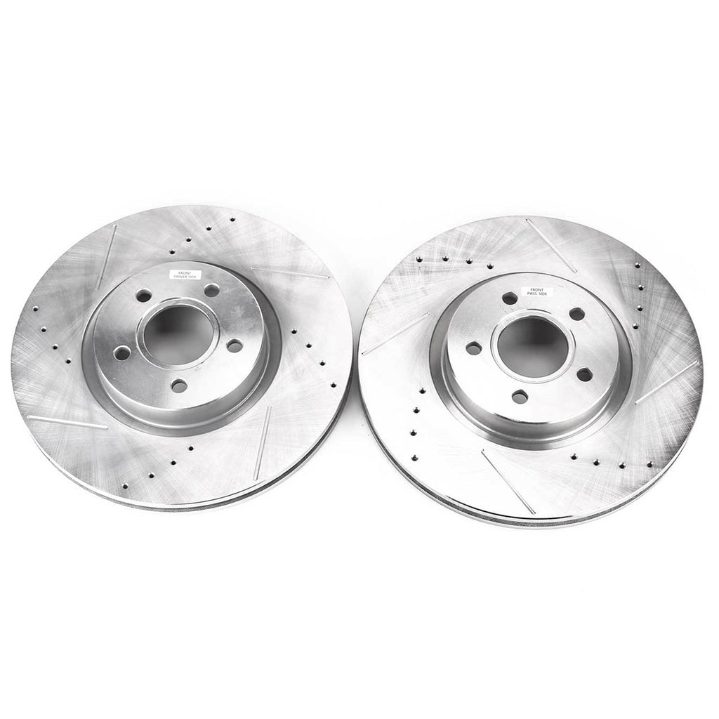 Drilled & Slotted Rotor; Pair