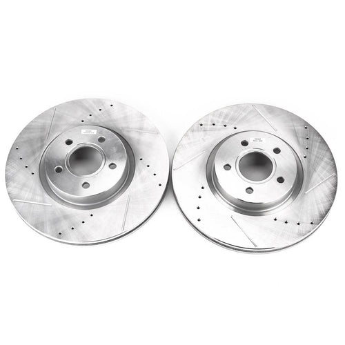 Drilled & Slotted Rotor; Pair