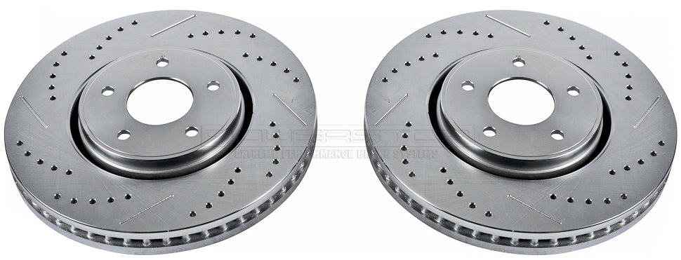 Drilled & Slotted Rotor; Pair