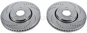 Drilled & Slotted Rotor; Pair