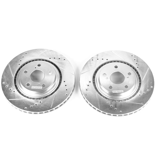 Drilled & Slotted Rotor; Pair