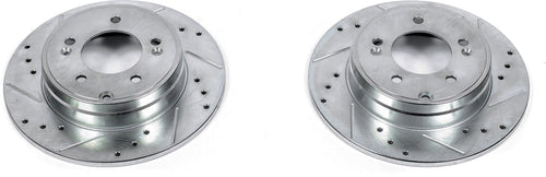Drilled & Slotted Rotor; Pair