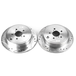 Drilled & Slotted Rotor; Pair