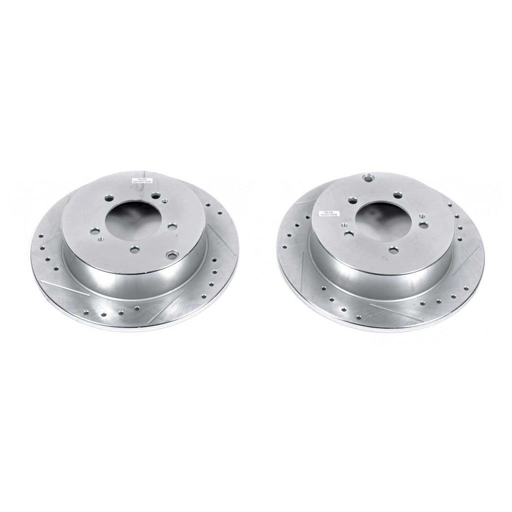 Drilled & Slotted Rotor; Pair