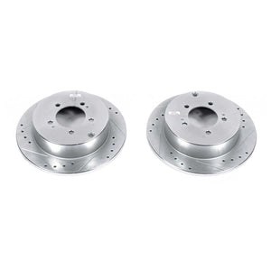 Drilled & Slotted Rotor; Pair