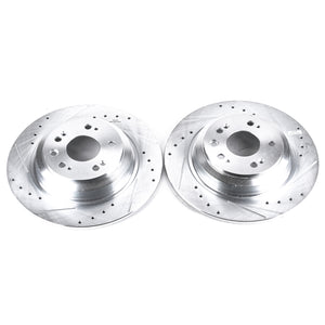 Drilled & Slotted Rotor; Pair