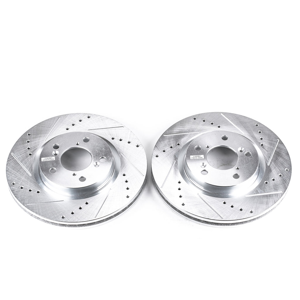 Drilled & Slotted Rotor; Pair