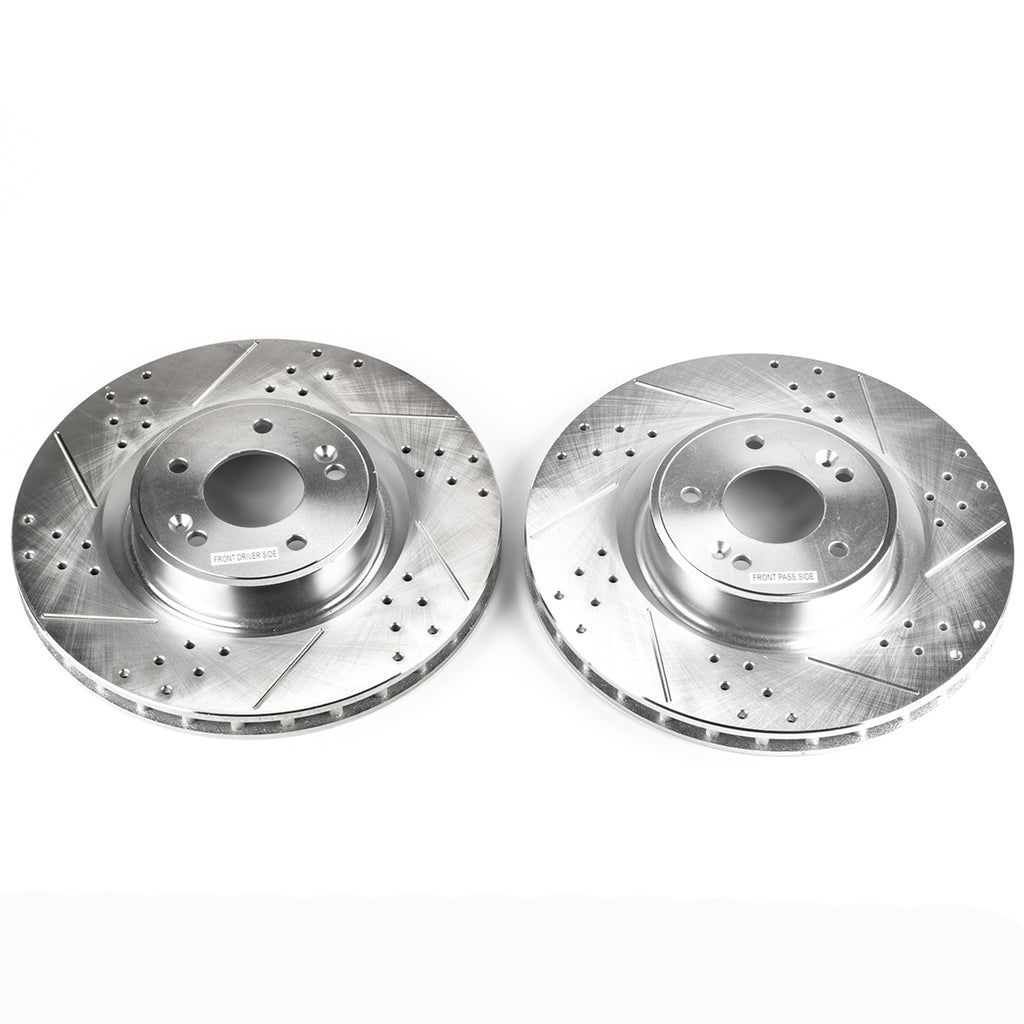 Drilled & Slotted Rotor; Pair
