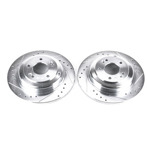 Drilled & Slotted Rotor; Pair