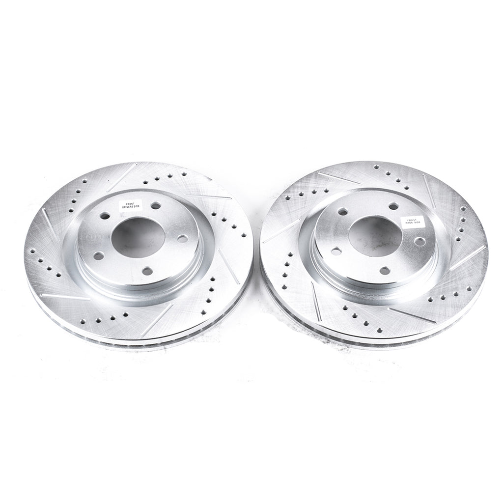 Drilled & Slotted Rotor; Pair