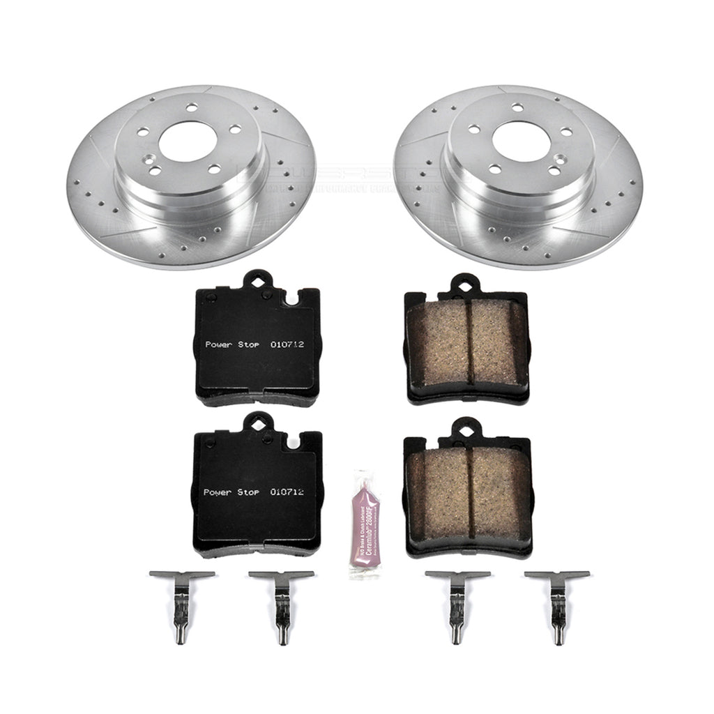 1 CLICK BRAKE KIT ; 2003-2005 MERCEDES BENZ C240; 2006 MERCEDES BENZ SLK280; 2007-2008 MERCEDES BENZ SLK280; 2009 MERCEDES BENZ SLK300; 2010-2011 MERCEDES BENZ SLK300; 2007 MERCEDES BENZ SLK350; 2008-