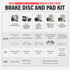 DAILY DRIVER BRAKE KIT ; 2011-2014 FORD EXPLORER; 2012-2014 FORD FLEX; 2011-2012 FORD TAURUS SHO; 2011-2012 FORD TAURUS; 2011-2012 LINCOLN MKS; 2011-2012 LINCOLN MKT;