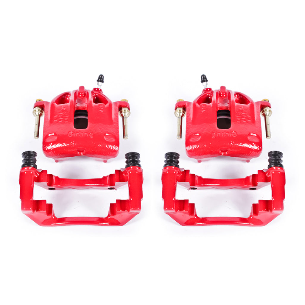 Red Powdercoated Caliper; Pair