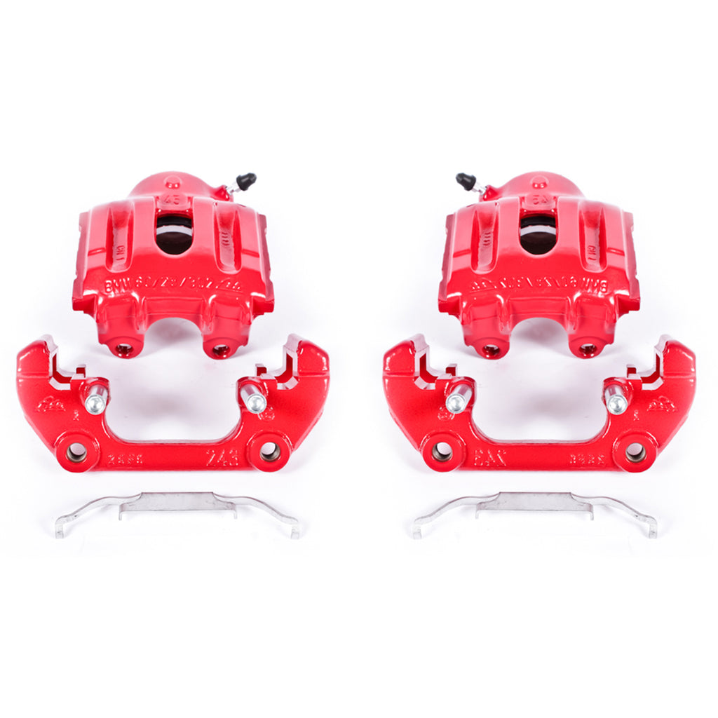 Red Powdercoated Caliper; Pair