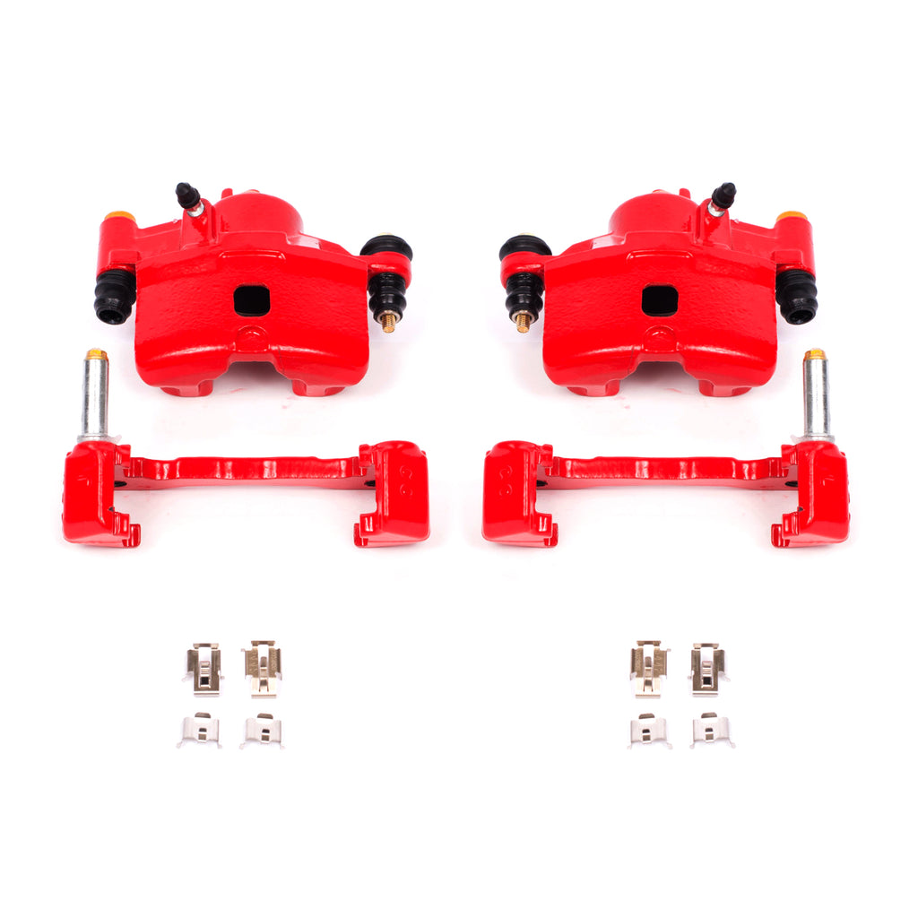 Red Powdercoated Caliper; Pair