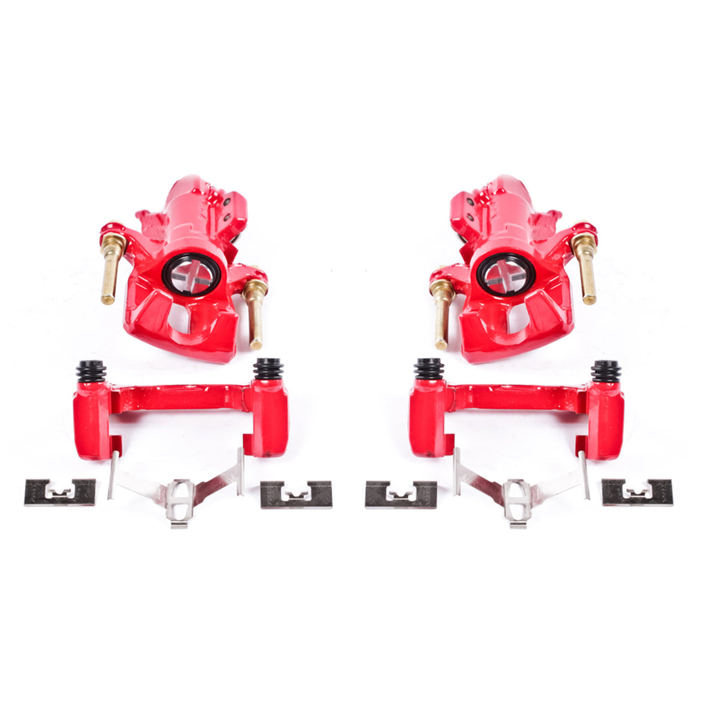 Red Powdercoated Caliper; Pair
