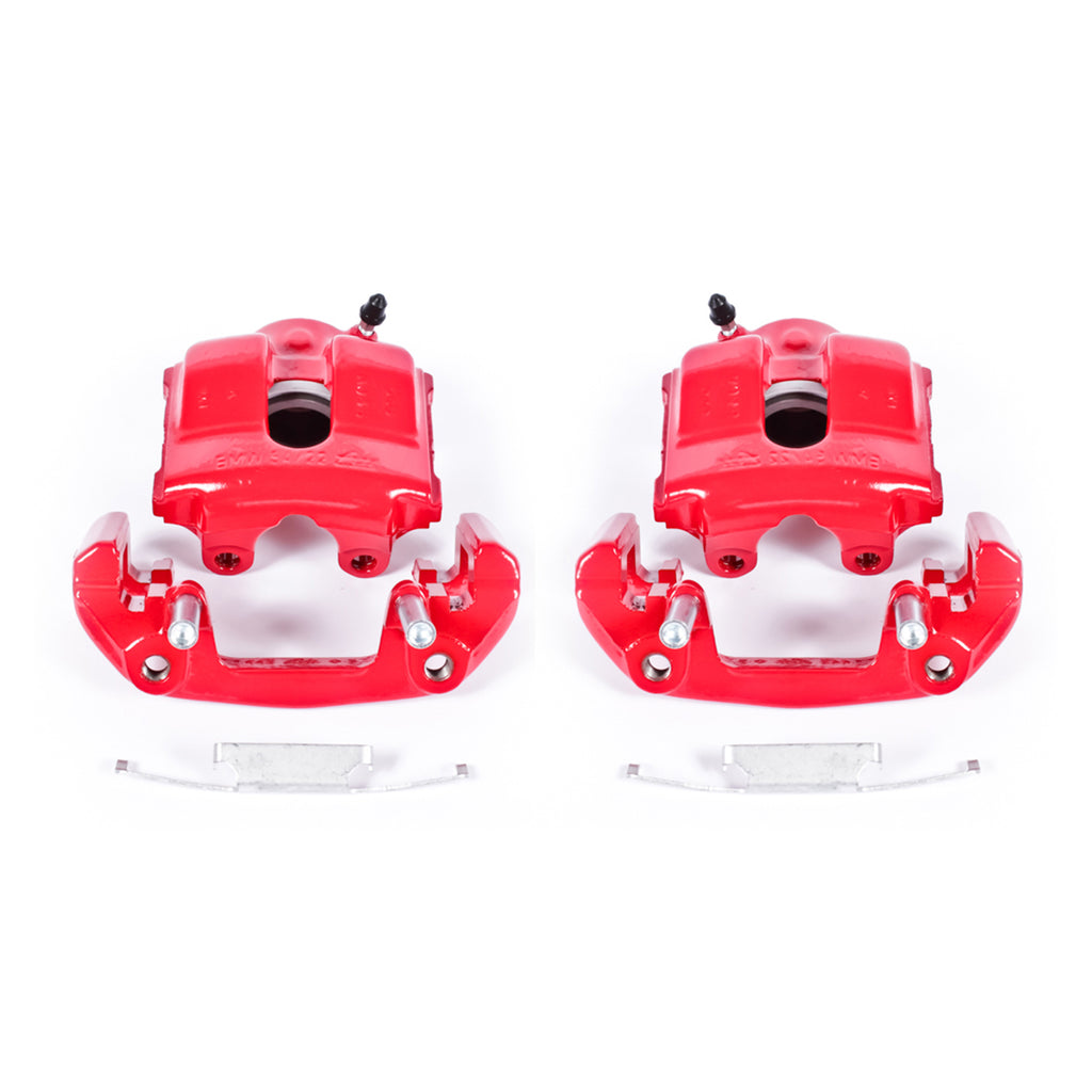 Red Powdercoated Caliper; Pair