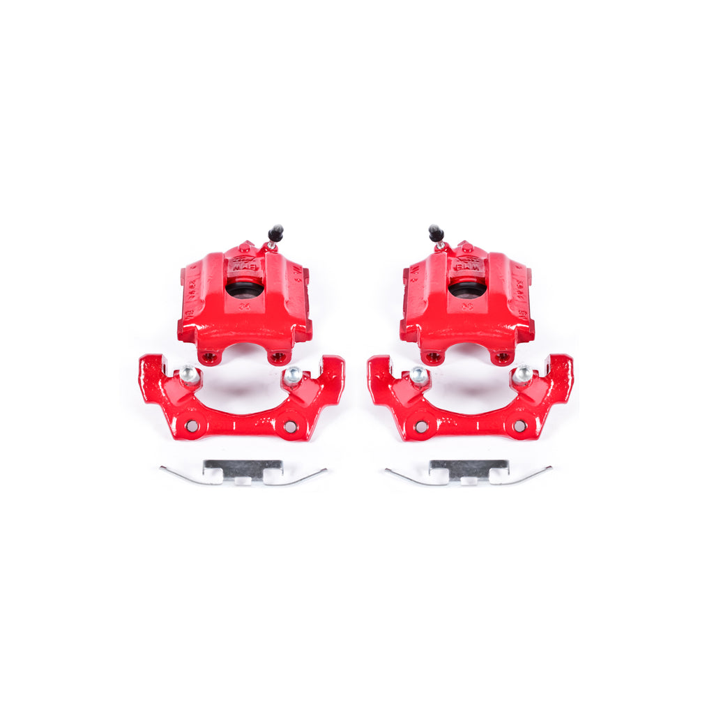 Red Powdercoated Caliper; Pair