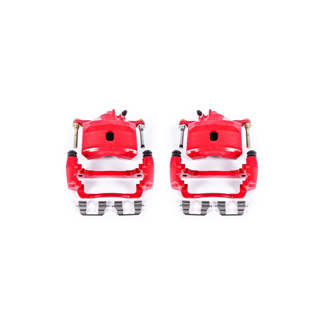 Red Powdercoated Caliper; Pair