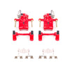 Red Powdercoated Caliper; Pair