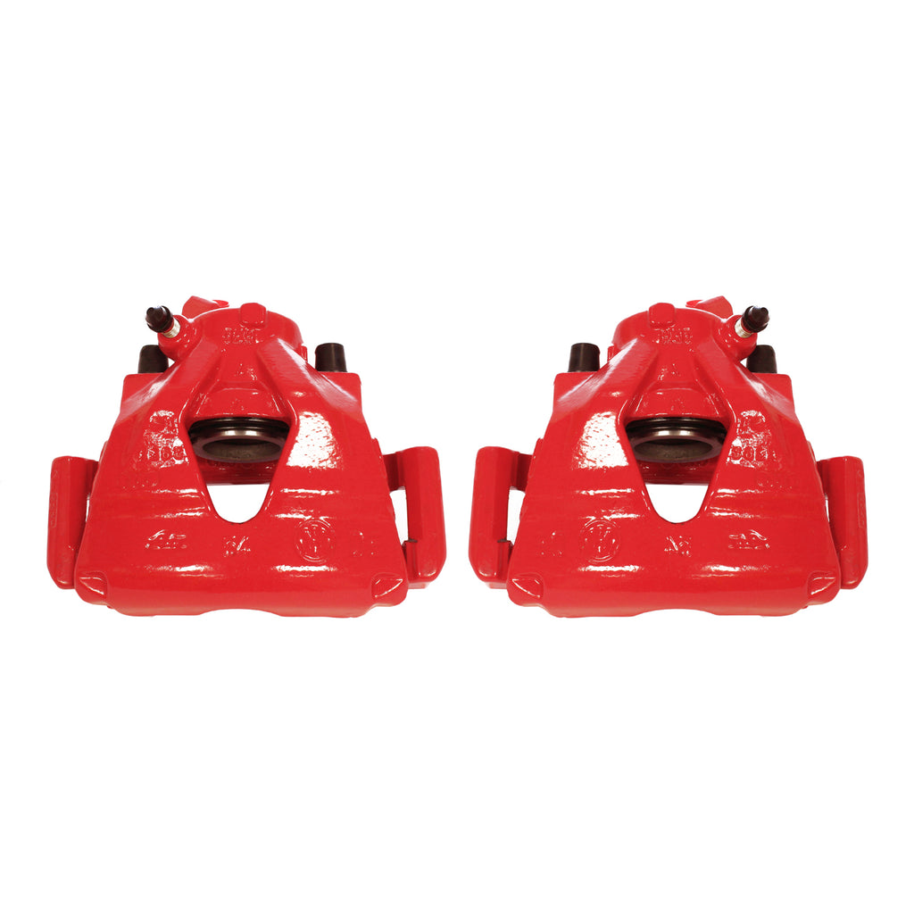 Red Powdercoated Caliper; Pair