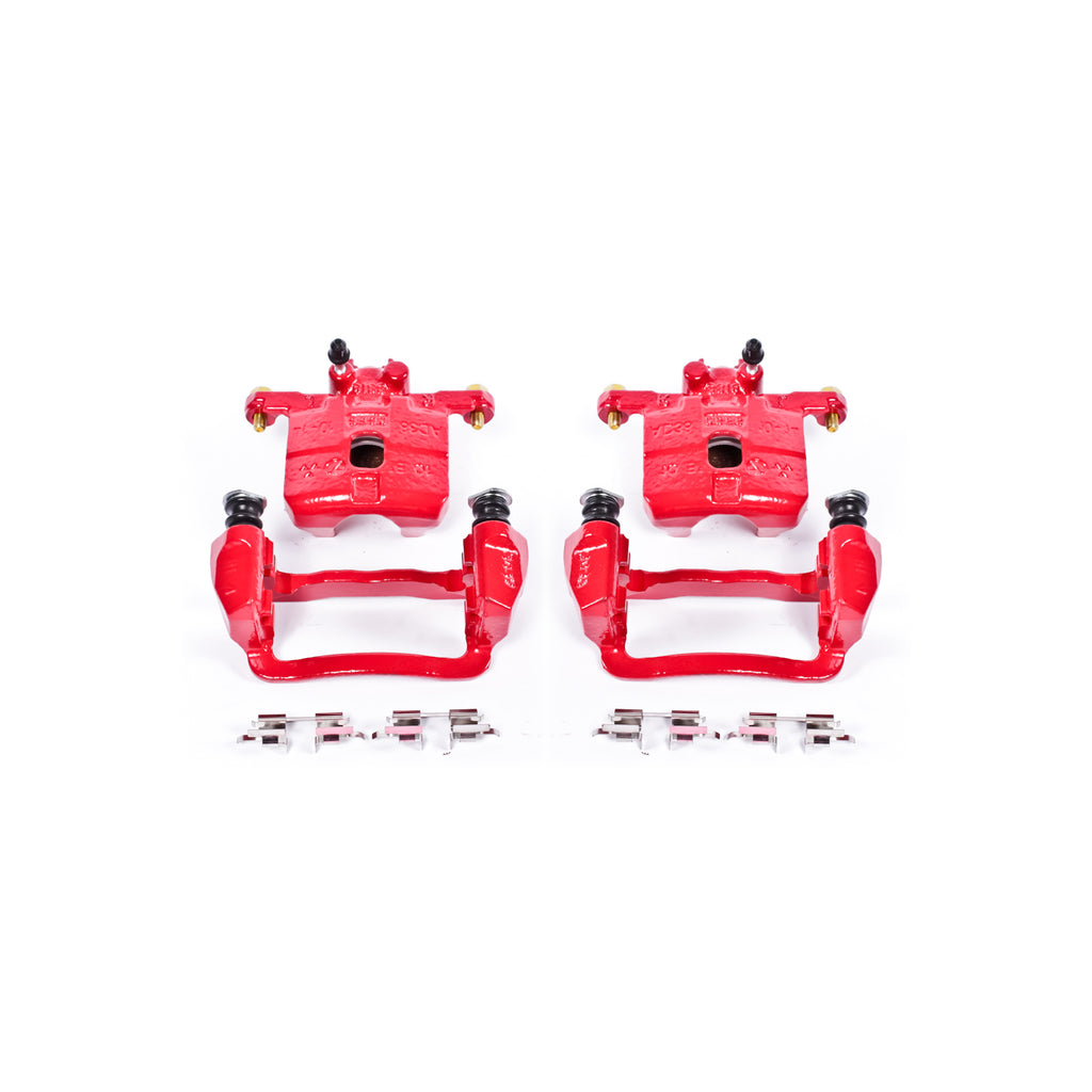 Red Powdercoated Caliper; Pair