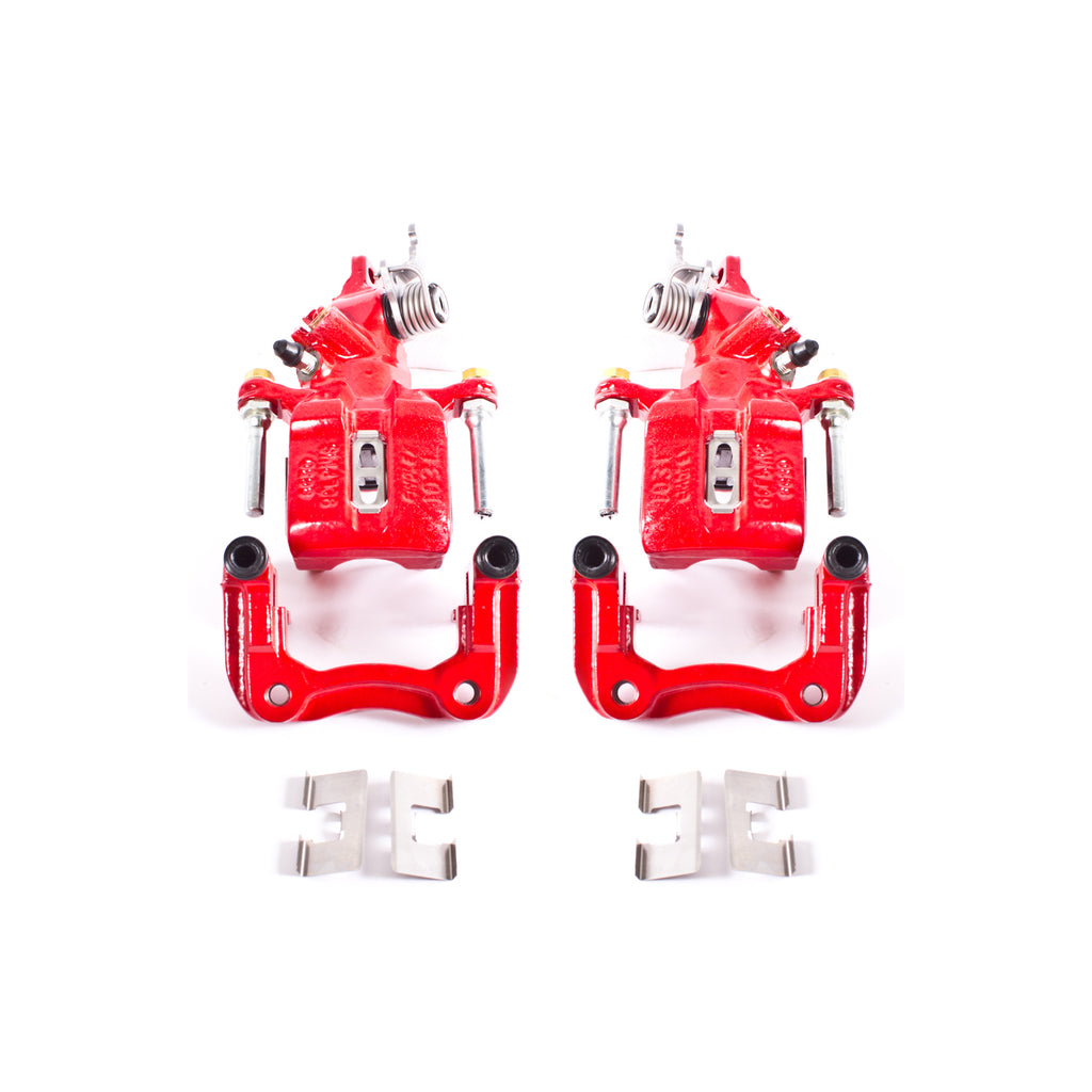 Red Powdercoated Caliper; Pair