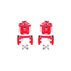 Red Powdercoated Caliper; Pair