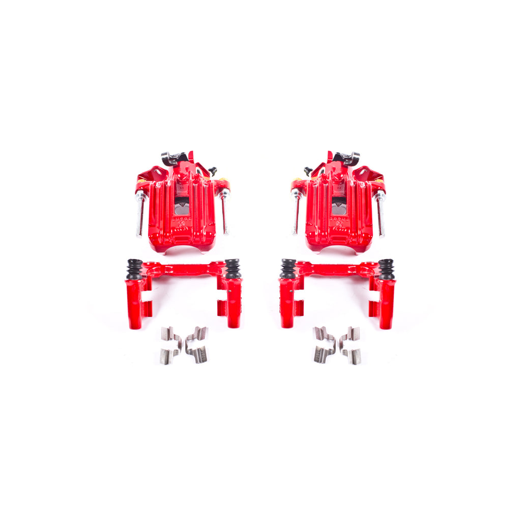 Red Powdercoated Caliper; Pair