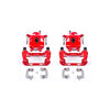 Red Powdercoated Caliper; Pair