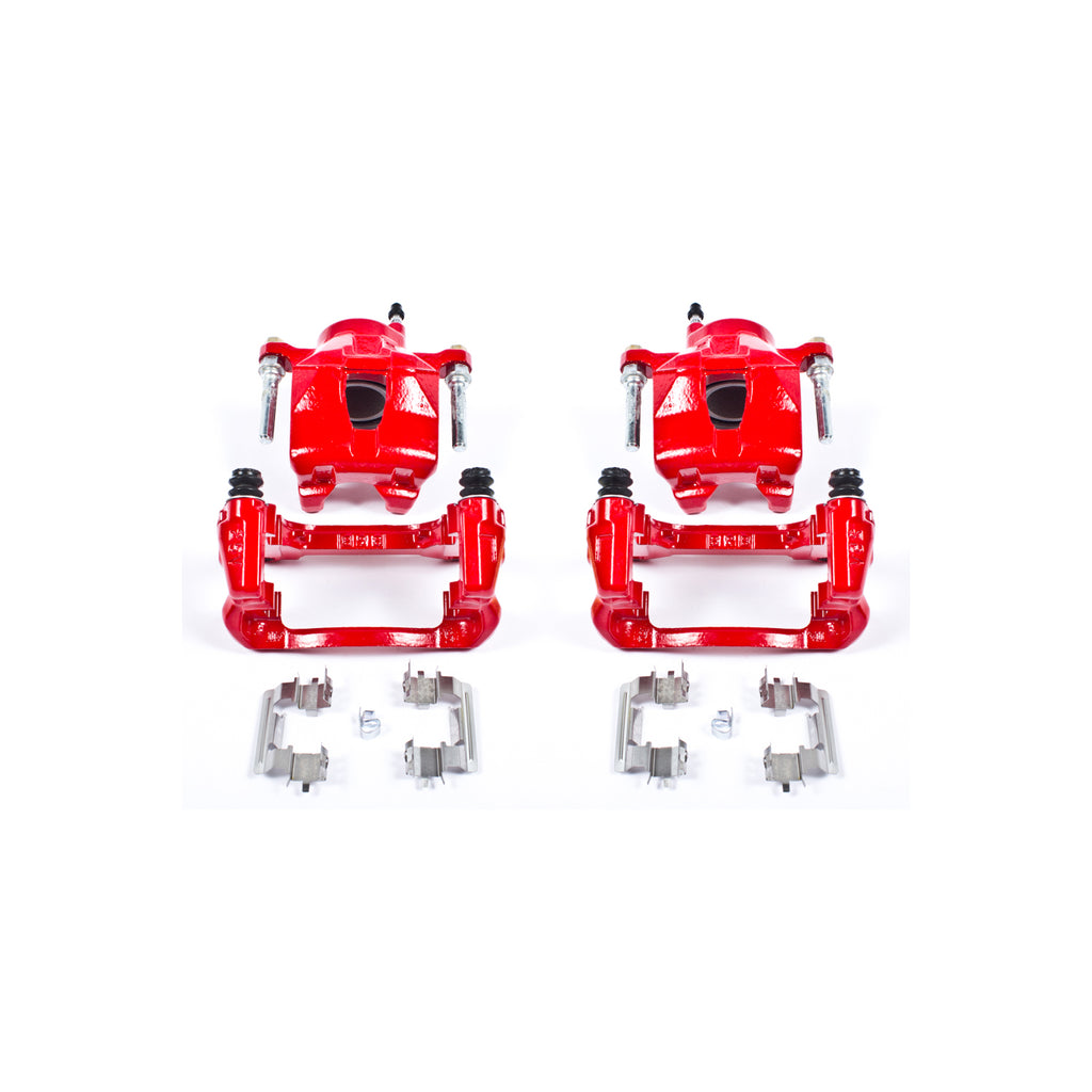 Red Powdercoated Caliper; Pair