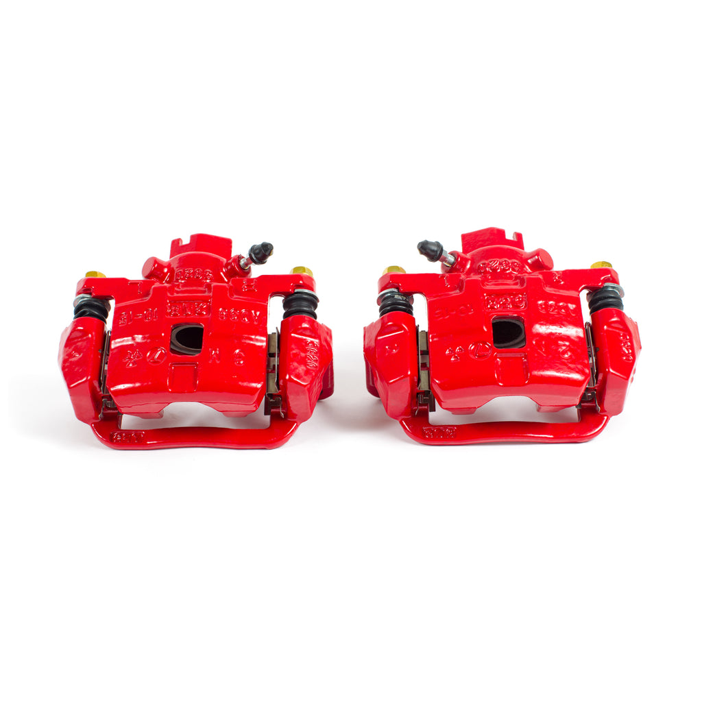 Red Powdercoated Caliper; Pair