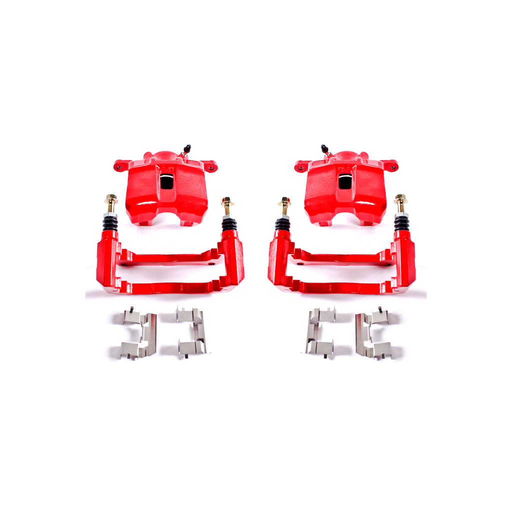 Red Powdercoated Caliper; Pair