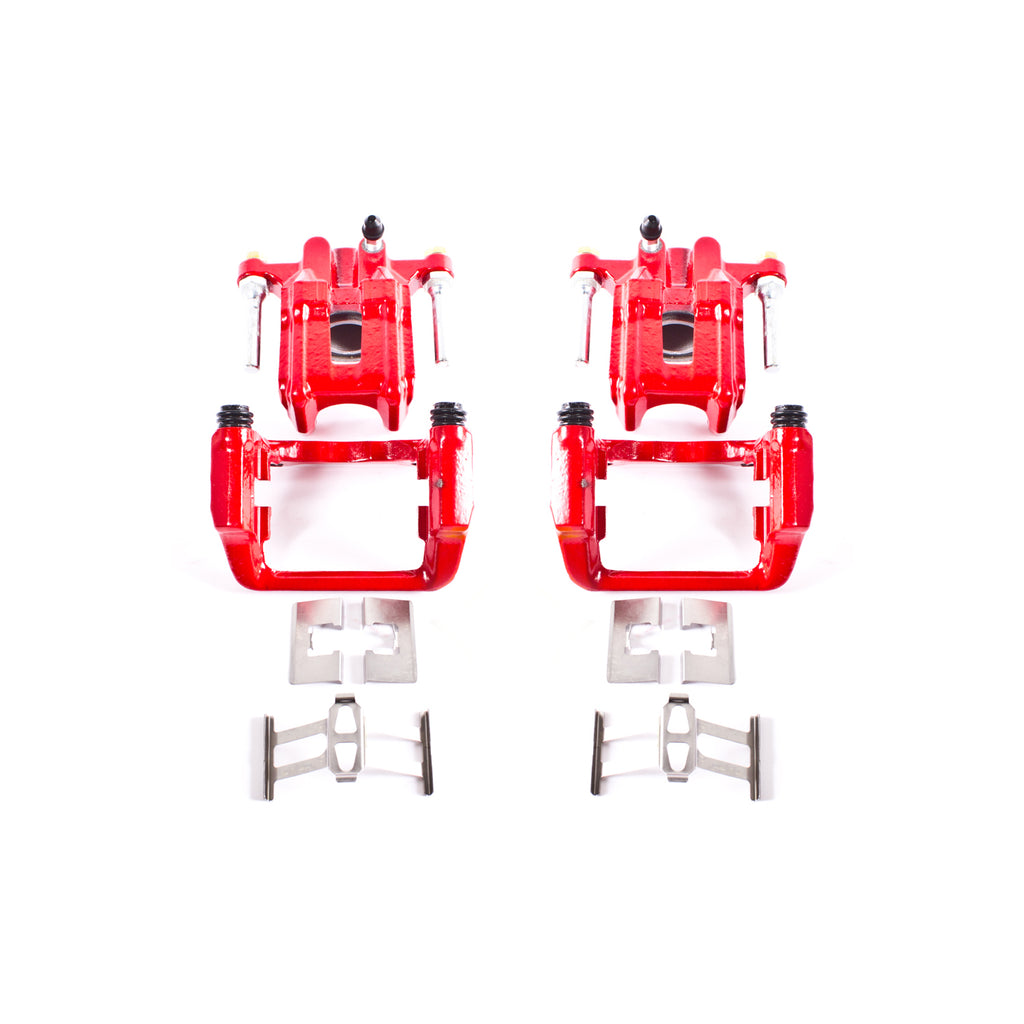 Red Powdercoated Caliper; Pair